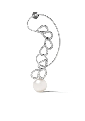 Yoko London 18kt white gold Novus South Sea pearl and diamond ear cuff - 7