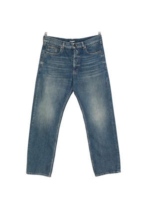 Saint Laurent faded-effect straight-leg jeans - Blue