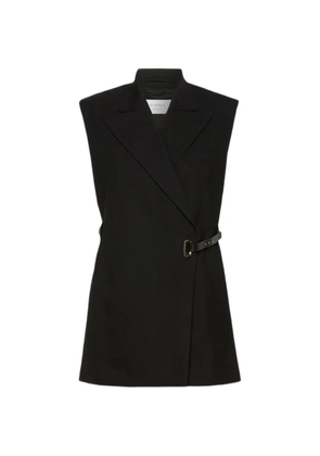 Sportmax belted sleeveless blazer - Black
