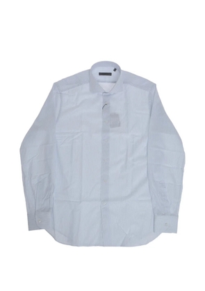 Corneliani awning-stripe french-collar shirt - White