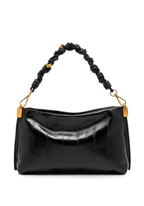 GIANNI CHIARINI Fanny medium eel-effect knotted-handle tote bag - Black