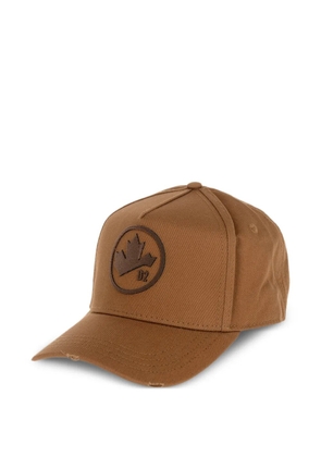 DSQUARED2 logo-patch baseball cap - Brown