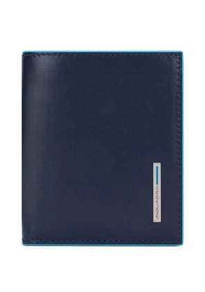 PIQUADRO logo-plaque bifold wallet - Blue