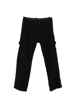 Masnada button-fastening cargo pants - Black