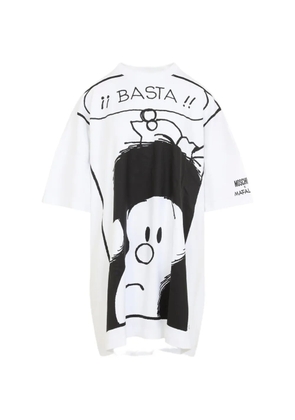 Moschino Mafalda-print T-shirt mini dress - White