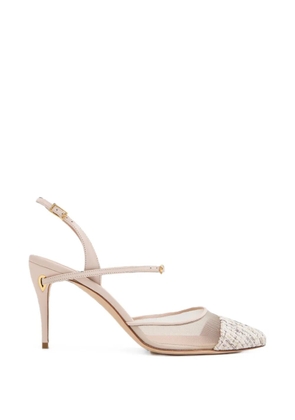 Jennifer Chamandi Vittorio slingback pumps - White
