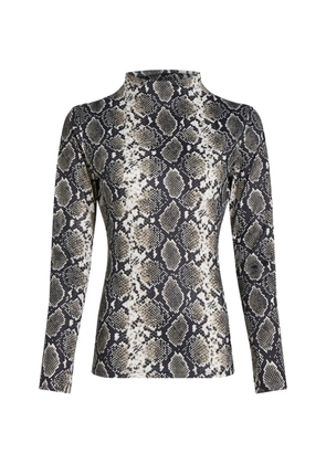 Karl Lagerfeld mock-neck long-sleeved top - Black