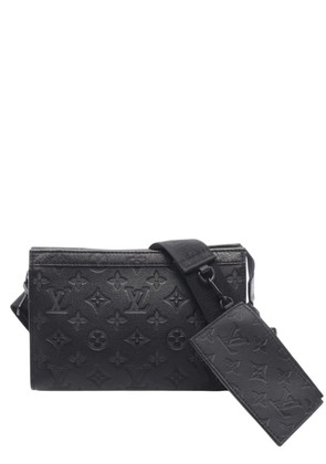 Louis Vuitton Pre-Owned 2020-2026 Monogram Shadow Gaston Wearable Wallet crossbody bag - Black