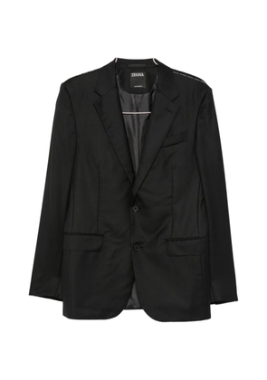 Zegna notched-lapels single-breasted suit - Black
