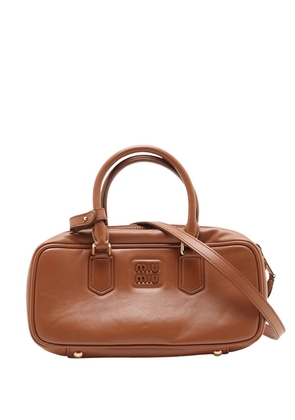 Miu Miu Pre-Owned 2010-2026 Leather Arcadie satchel - Brown