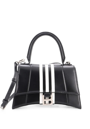 Balenciaga Pre-Owned x adidas Hourglass Top Handle Bag Leather Small satchel - Black
