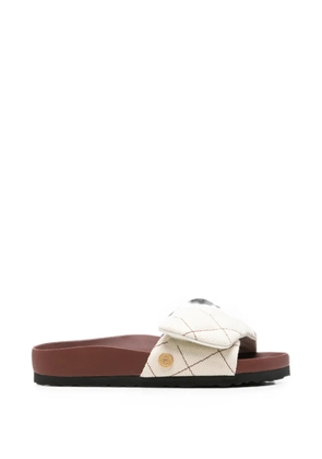 BIRKENSTOCK 1774 quilted canvas sandals - Neutrals