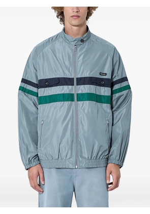 Miu Miu striped zip-front jacket - Grey