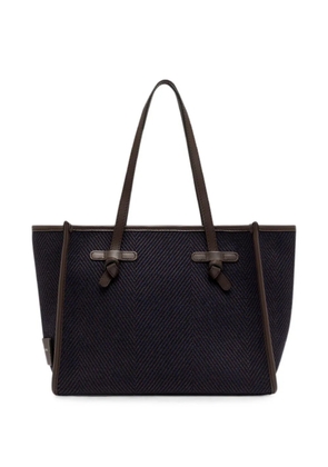 GIANNI CHIARINI Marcella medium herringbone tote bag - Blue
