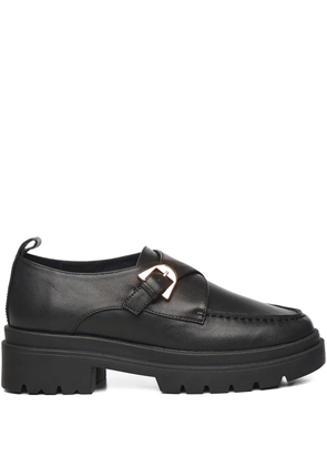 Coccinelle buckle platform loafers - Black