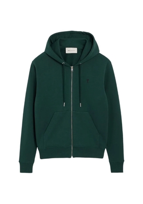 AMI Paris Ami de Coeur zip-up hoodie - Green
