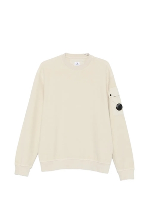 C.P. Company Lens-detail sleeve-pocket sweatshirt - Neutrals