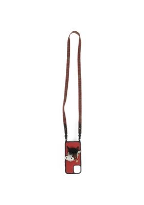 Stella McCartney horse-patchwork strap iPhone 11 Pro case - Red