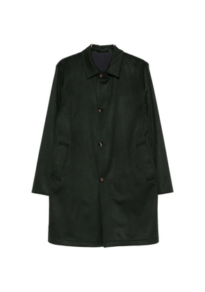 Kired single-breasted buttoned coat - Green