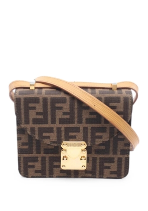 Fendi Pre-Owned 2010s Zucca cross body bag - Brown