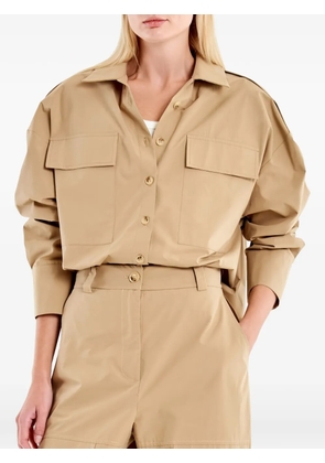 VICOLO flap-pocket shirt - Neutrals