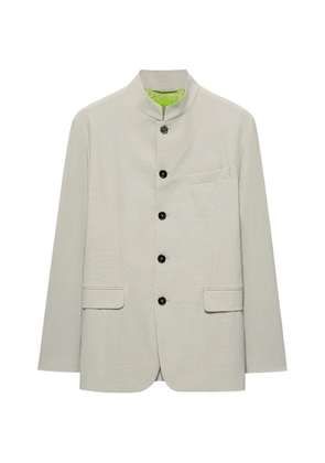 Shanghai Tang mandarin-collar five-button jacket - Neutrals