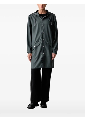Rains hooded press-stud jacket - Grey