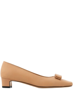 Ferragamo Iconic bow pumps - Neutrals