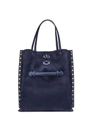 Zanellato A' Spasso stud-embellished tote bag - Blue