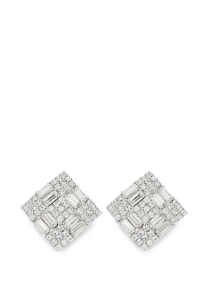 Magda Butrym crystal clip-on earrings - Silver
