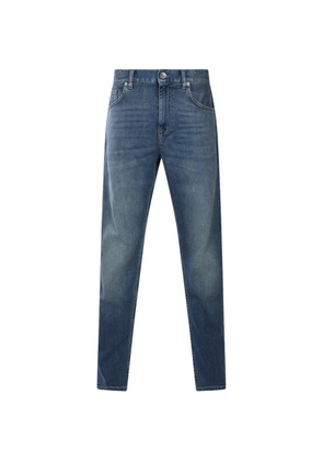 Eleventy faded-effect tapered jeans - Blue