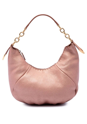 Fendi Pre-Owned 2000-2010 Metallic Pebbled Leather Selleria shoulder bag - Pink