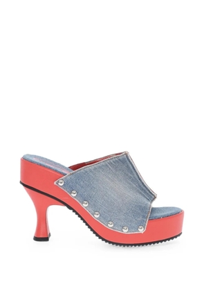Diesel D-Woodstock stud-embellished sandals - Blue