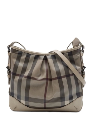 Burberry Pre-Owned 2000-2017 Smoke Check Coated Canvas Hartham crossbody bag - Grey