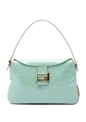 Fendi Pre-Owned 2001 Zucchino Crystal Double Flap shoulder bag - Blue