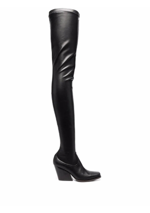 Stella McCartney Cowboy stretch thigh-high boots - Black