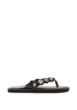 Toga Pulla embellished leather sandals - Red