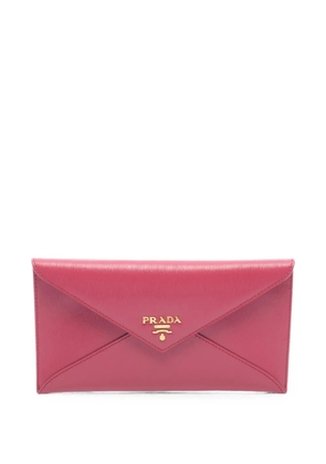 Prada Pre-Owned 2010s Vitello Move envelope wallet - Pink