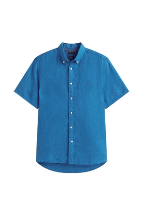 Tommy Hilfiger pigment-dyed linen shirt - Blue