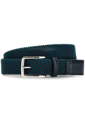 Hogan interwoven leather-trimmed belt - Blue