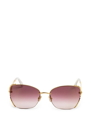 Bvlgari Serpenti Viper cat-eye-frame sunglasses - Gold