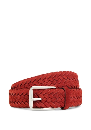 Tod's suede braided belt - Red