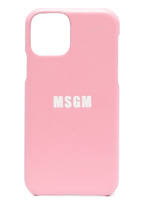 MSGM logo-print iPhone 11 Pro case - Pink