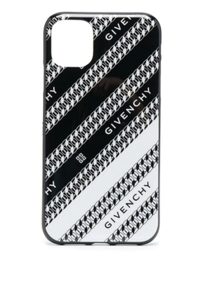 Givenchy chain-link print logo iPhone 11 case - Black