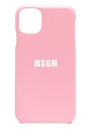 MSGM logo-print iPhone 11 case - Pink