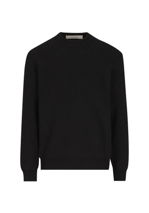 Golden Goose logo-embroidered crewneck sweater - Black