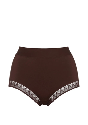 ERES Stillness lace-trim briefs - Brown