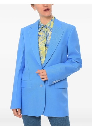 Stella McCartney twill blazer with flap pockets - Blue