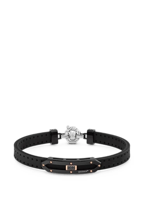 Barakà logo-print bracelet - Black