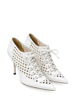 Versace Pre-Owned lace-up cut-out mules - White